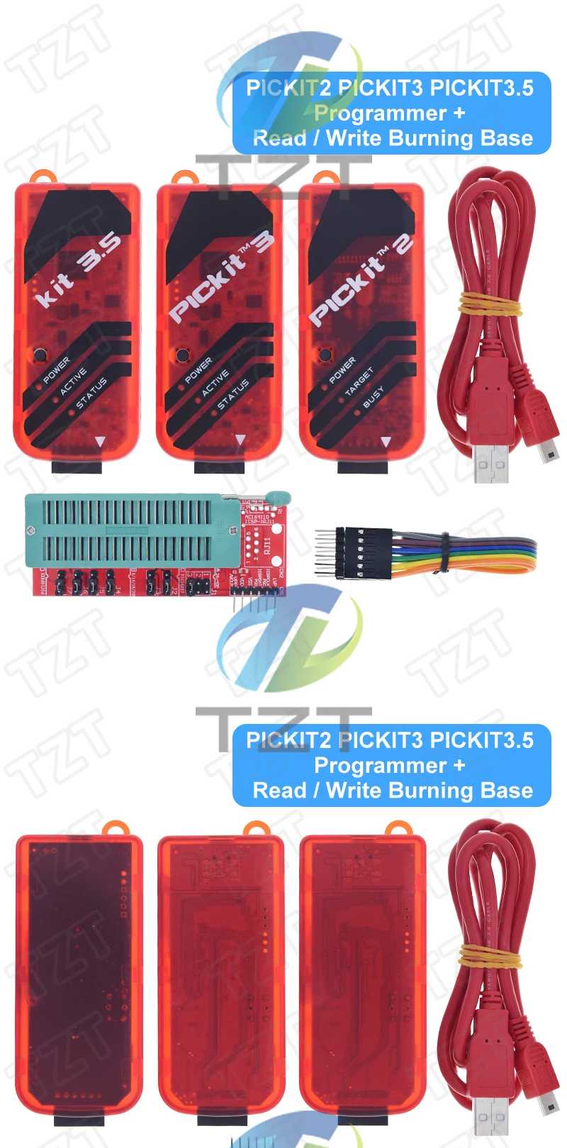 PICKit2 PICKIT3 PICKit3.5 Programmierer + PIC ICD2 PICKit 2 PICKIT 3 PICKIT 3.5 Programmieradapter Universal Programmierersitz – Detail 13