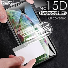 15D защита экрана мягкая пленка для iPhone XR X XS Max полное покрытие Защитная для iPhone 7 8 6 6S Plus Гидрогелевая пленка не стекло