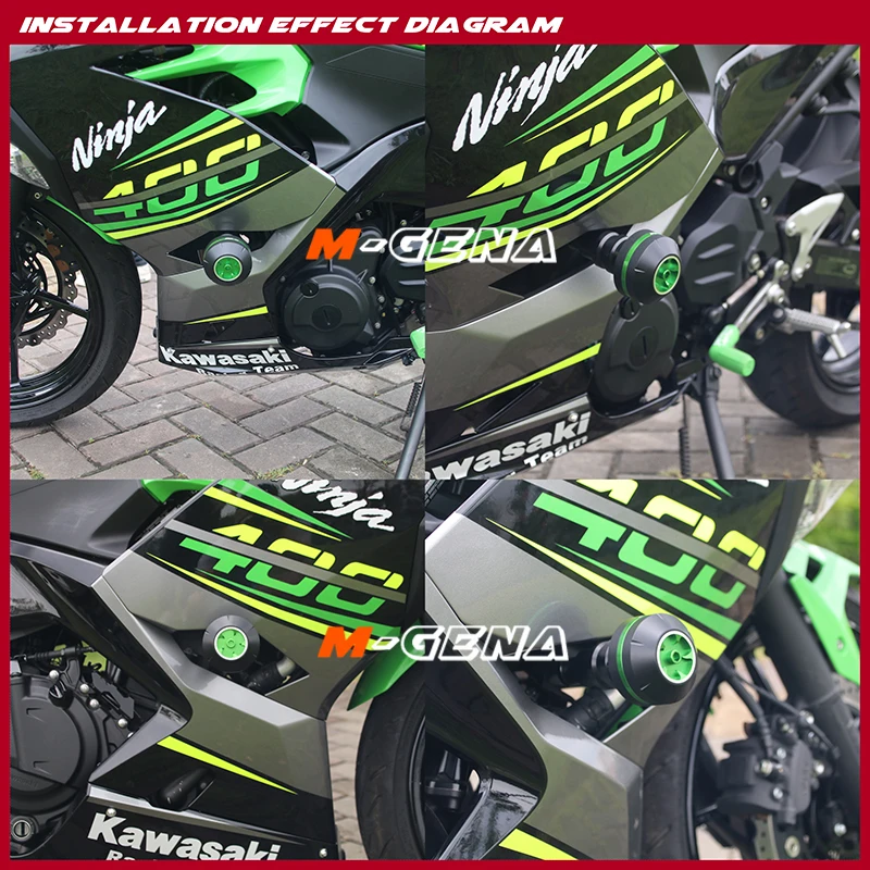 Мотоцикл CNC Краш Pad рамка ползунок Защитная защита для Z750 ZR 750 2007-2013 2008 2009 2010 2011 2012