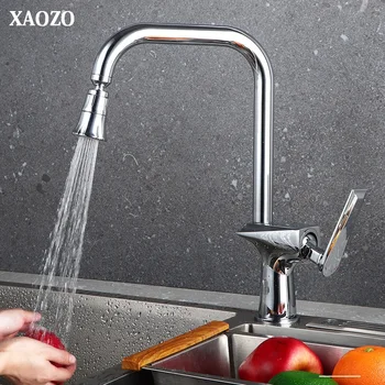 

Kitchen Faucets Mixer Single Handle Single Hole 360 degree rotat brass chorme Kitchen Faucet Mixer Sink Tap Kitchen Faucet