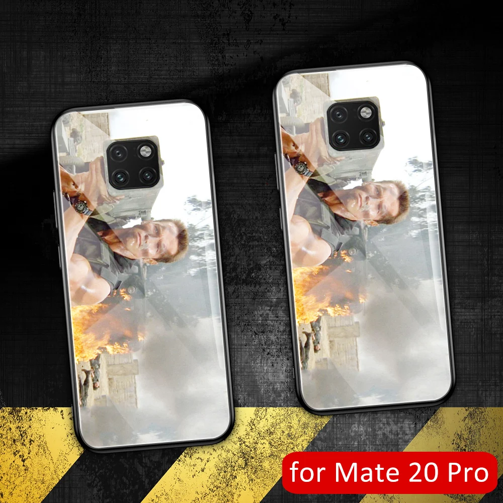 

Case for Huawei mate 20 pro Arnold Schwarzenegger soft silicone glass Phone case shell cover For Huawei Mate 20 pro