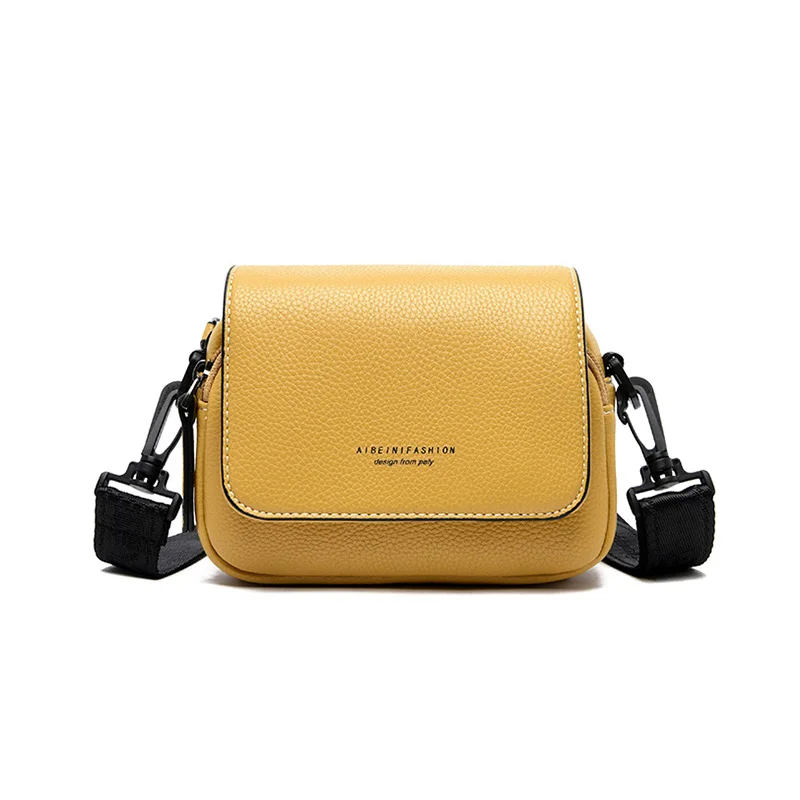 

Candy Colors Small Flap Bag Lady Genuine Leather Women's Handbags Simple Shoulder CrossBody Bags For Women Messenger Bag