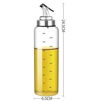 

Large oil pot glass oil bottle soy kitchen supplies sauce vinegar pot sealed leak-proof household seasoning