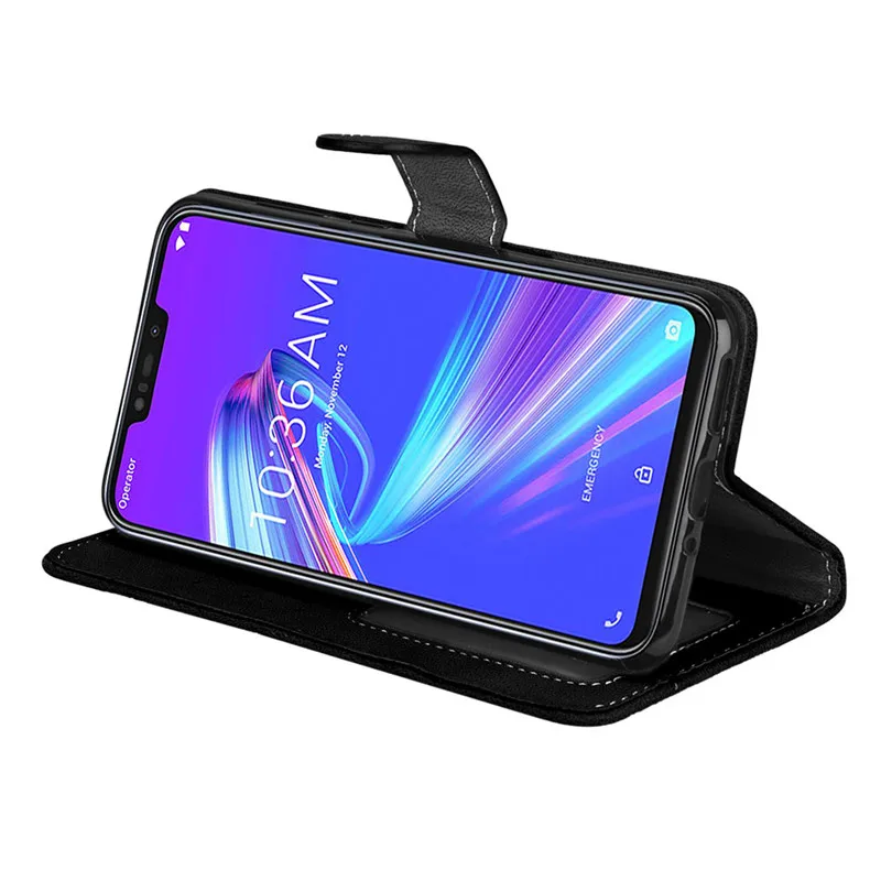 Asus Zenfone Max M2 ZB633KL чехол Роскошный чехол для телефона из искусственной кожи для Asus ZB633KL ZB ZB633 633 633KL KL X01AD чехол откидная крышка 6,3