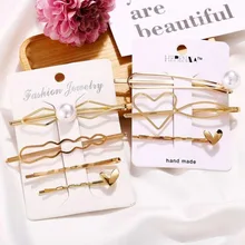 1 Set Simple Metal Heart Hair Clips Barrette Geometric Cute Cat Hairpin Hairgrip For Women Girls Hair Accessories 1 Set Simple Metal Heart Hair Clips Barrette Geometric Cute Cat Hairpin Hairgrip For Women Girls Hair Accessories