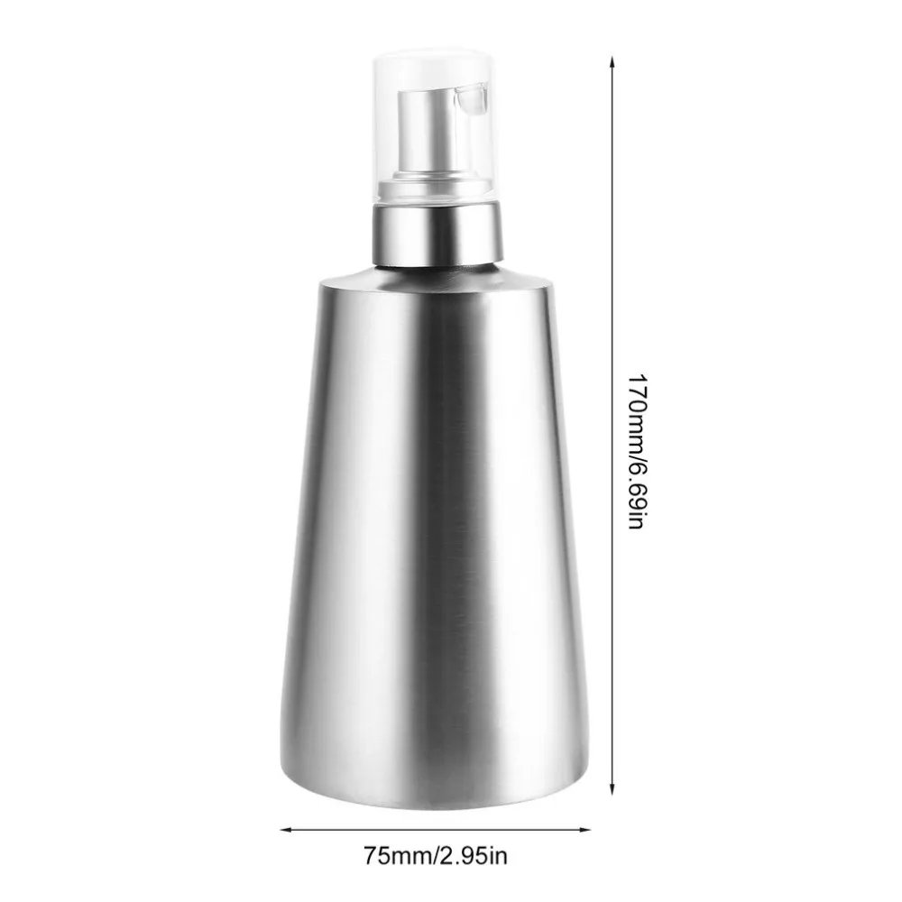 Столешница из нержавеющей стали, Пенящийся дозатор для мыла, головка насоса, бутылка, Пенящийся дозатор для жидкого мыла
