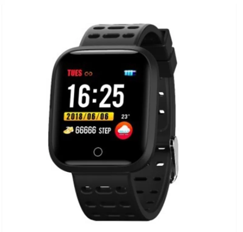 Y18 Smartwatch IPS Color Touch Screen IP67 Waterproof Smart Watch Heart Rate Monitor Multiple Sport Modes Fitness Smart Bracelet