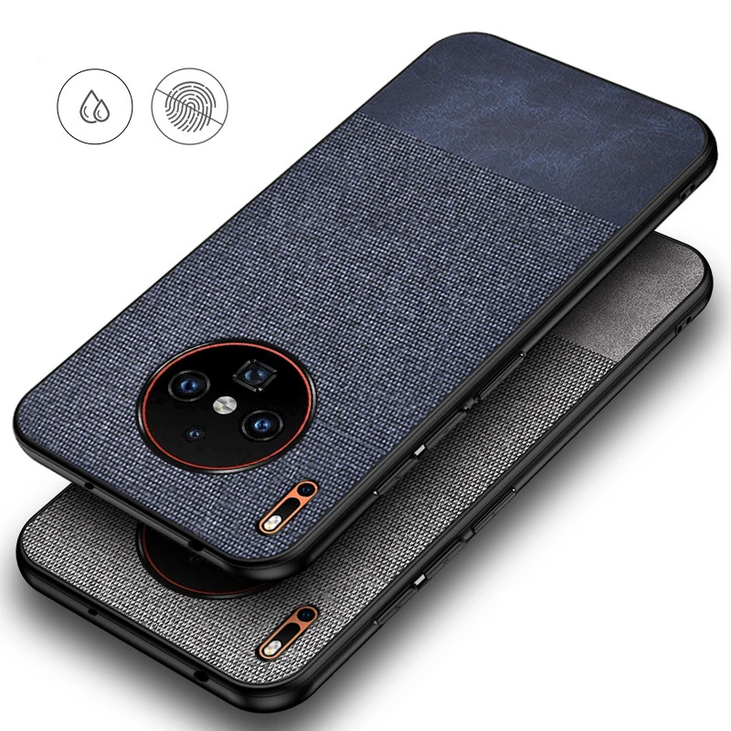 For Huawei Mate 30 Lite Case Silicone Soft Frame Back Cover Cloth Fabric Pro Nova 5i |