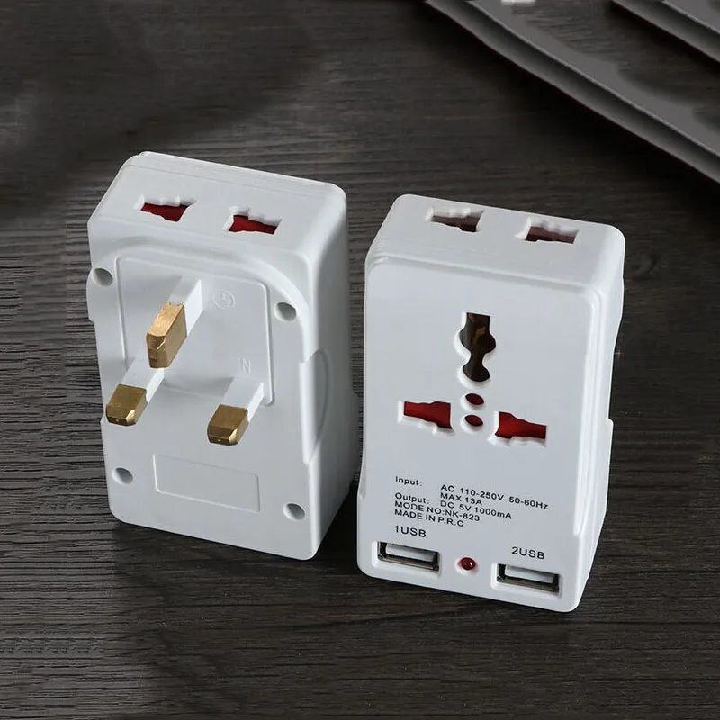 США/ЕС/Великобритания Plug 2 порта USB путешествия зарядки сети стены AC Мультиадаптер питания для всех мобильных телефонов/планшетов зарядное устройство
