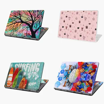 

Repeating Pink Coffee and Tea Pattern Design laptop skin sticker 13 14 15 17 inch for MacBook HP Acer Dell ASUS Lenovo