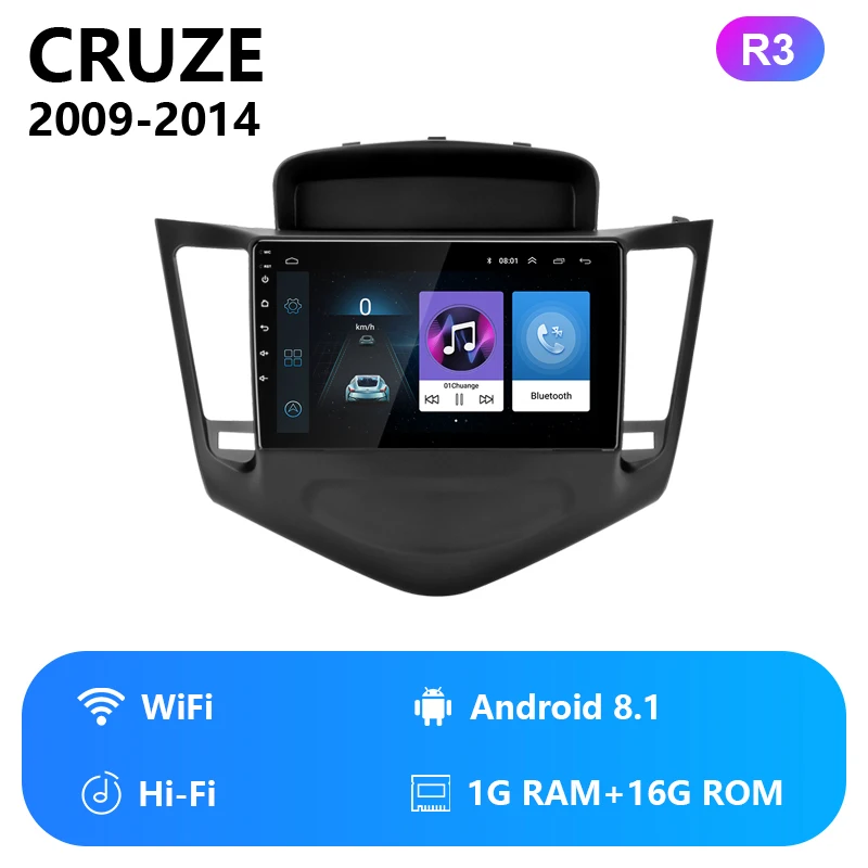 " Android Автомагнитола для Chevrolet Cruze 2009- RDS DSP сенсорный экран Мультимедиа Видео плеер стерео с CANBUS головное устройство - Цвет: R3