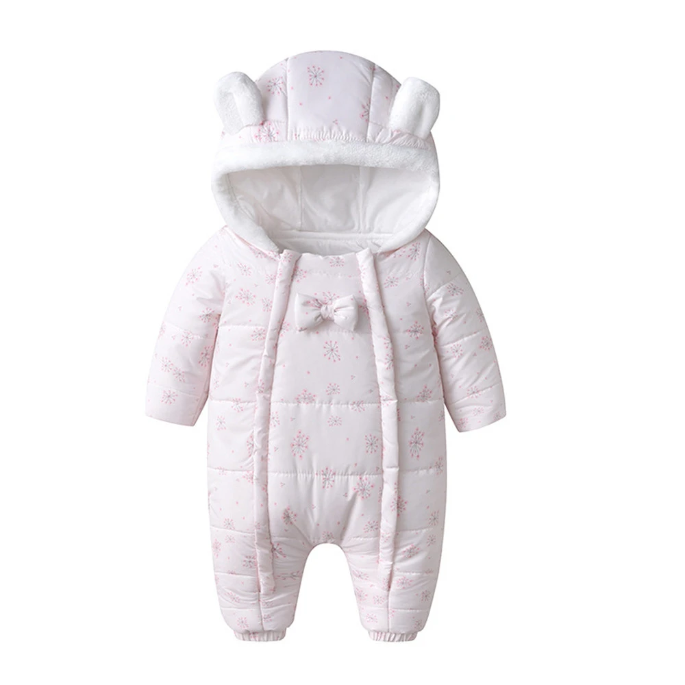 NIU214A LILIGIRL/хлопковые зимние детские комбинезоны для девочек; боди; Одежда для новорожденных; теплый зимний комбинезон с капюшоном для младенцев; зимняя одежда - Цвет: NIU214A