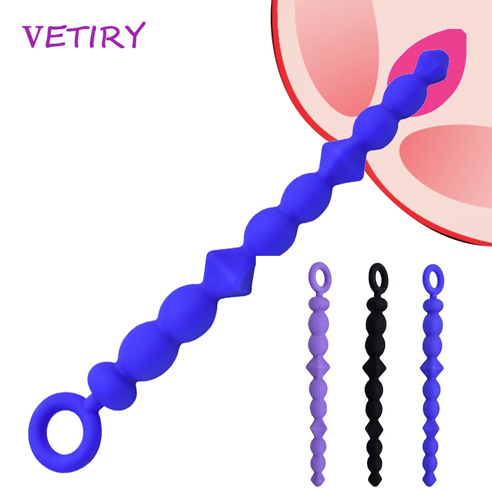 Long Anal Plug With Pull Ring Anus Backyard Beads Balls Prostata Massage Butt Sex Toys for Women Men Masturbation |