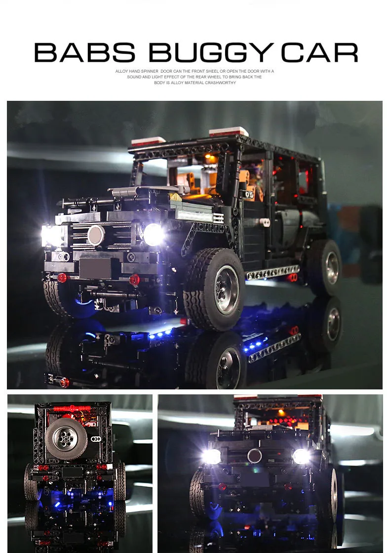 Benz AWD G5500 светодиоды, электрические приборы, совместимые с IEGOset MOC-2425 20100 2,4G RC APP технология монтажный блок кирпичи модель игрушки