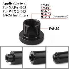 Conversion-Connector FUEL-FILTER Wix 24003 All-Napa 1/2-28 5/8-24 for 1pcs Applicable