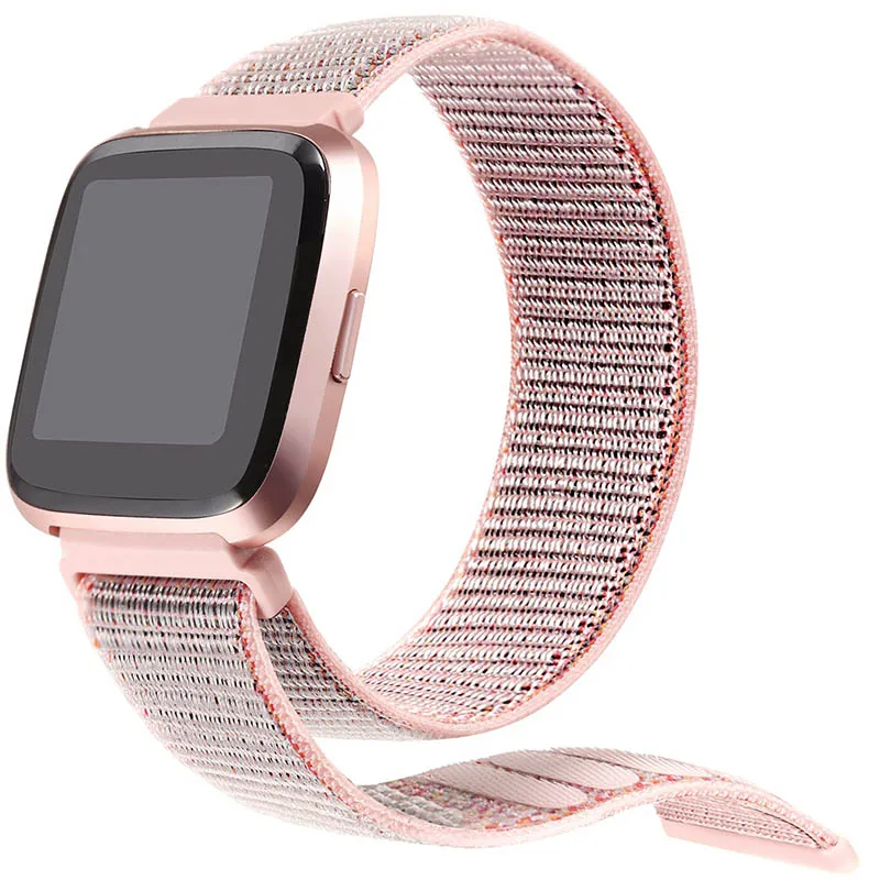 Тканый нейлоновый ремешок для fitbit versa ремешок для наручных часов Замена мужской t и wo мужской Браслет для fitbit versa 2 ремешок на запястье дропшиппинг - Цвет: A