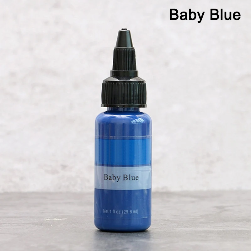 Baby Blue 35 мл микроблейдинг длительный жидкий пигмент для татуировки бровей горячие продажи - Цвет: Baby Blue