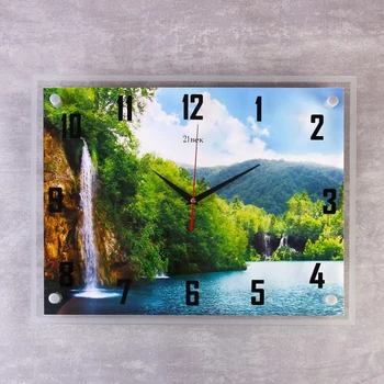 

Wall Clock, Series: nature, "Lake and waterfall", 35x45 cm 3979128