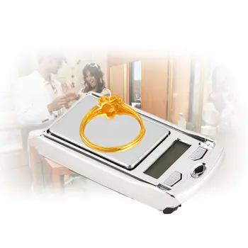 

New 100g*0.01g mini LCD Electronic Digital Pocket Scale Jewelry Gold Weighting Scale Gram Balance Weight Scales As Car Key