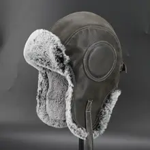 Зимняя кожаная шапка Lei Feng для мужчин и женщин, Боевая тактическая шапка пилота, Кепка для кемпинга, пешего туризма, охота ходьба на лыжах, шапка-бомбер, сохраняющая тепло, меховые шапки