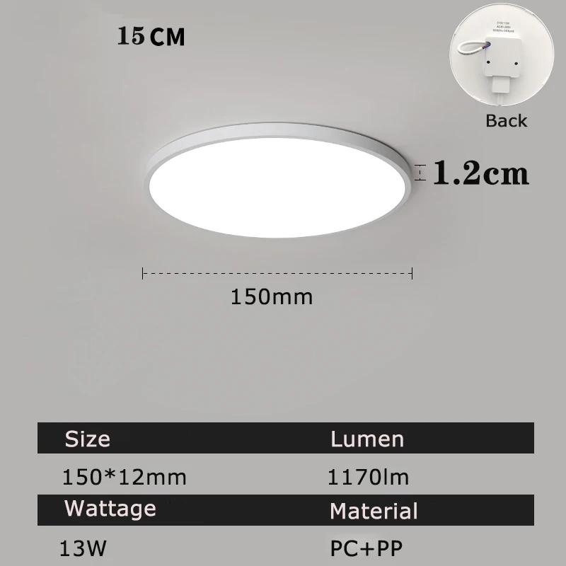 LED Ceiling Light for Bedroom Ultra Thin Ceiling Lamp 48W 36W 24W 18W 13W 9W 6W LED Panel Light for Corridor Aisle AC85-265V hanging ceiling lights Ceiling Lights