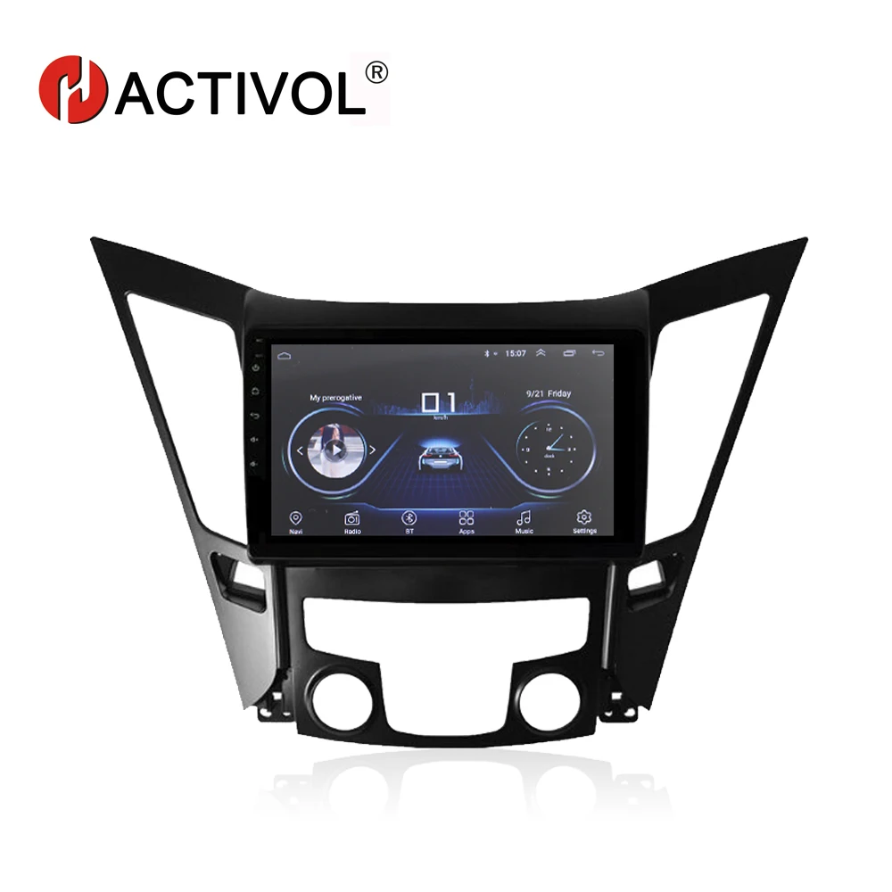 HACTIVOL 9 &quot1024*600 четырехъядерный android 8 1 автомобильное радио для Hyundai Sonata