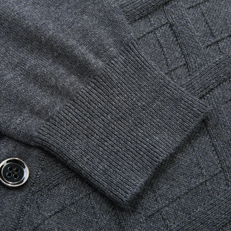 8XL 7XL 6XL Wool Cardigan Men Fall Winter Thick Warm Sweatercoat Knitted Sweater Mens Cardigans