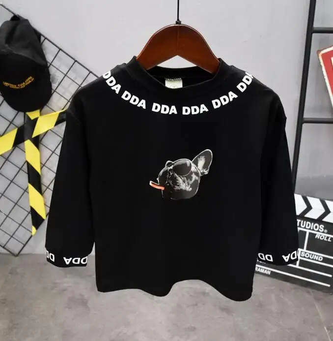 T-shirt Комплект одежды для маленьких мальчиков, Детская весенне-осенняя футболка с рисунком и джинсовые штаны повседневные комплекты одежды из 2 предметов для маленьких мальчиков возрастом от 2 до 6 лет - Цвет: T-shirt