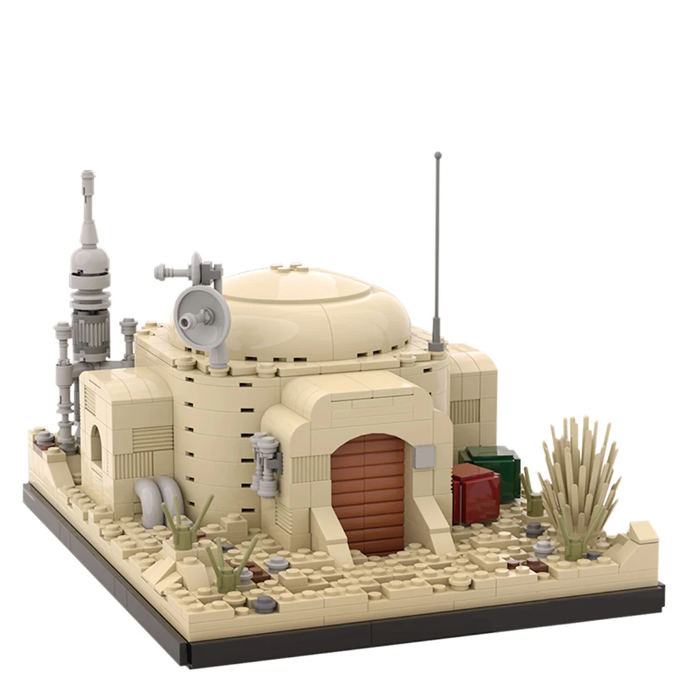 Конструктор MOC Space Wars Дом Оуэна Ларса на татуировке 695 шт. совместимые игрушки из