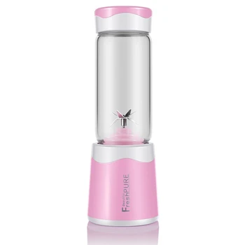 

Portable Juice Blender Usb Juicer Cup Multi-Function Fruit Mixer Six Blade Mixing Machine Smoothies-Pink