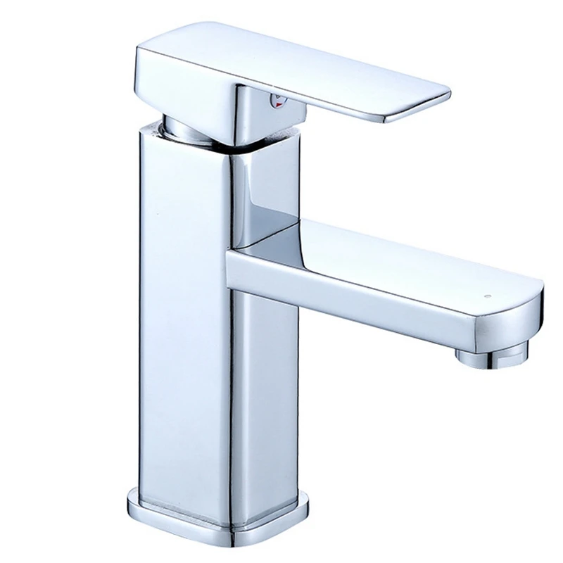 

Single Handle Kitchen Bathroom Basin Sink Hot and Cold Water Mix Faucets Washbasin Tap