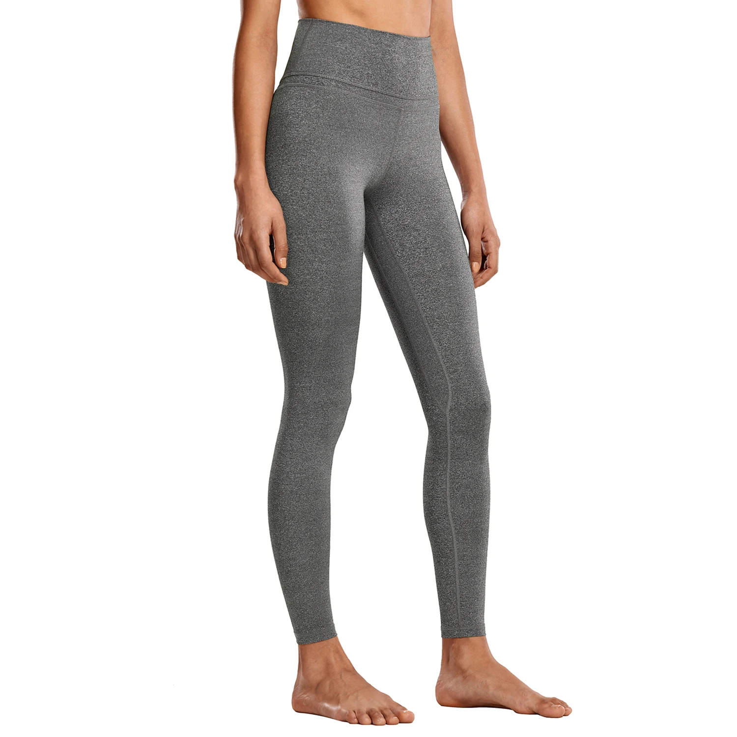 Heather Multi 2 SYROKAN женские голые ощущения с высокой посадкой легкие плотные спортивные Леггинсы для йоги 24 ''/28'' - Цвет: Heather Multi 2