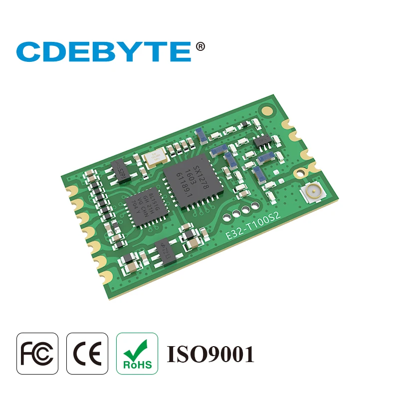 Ebyte E32-433T20S2T SX1278 UART SMD IoT модуль 433 МГц 100 мВт Передатчик и приемник низкой мощности IPEX штамп антенна отверстия интерфейс