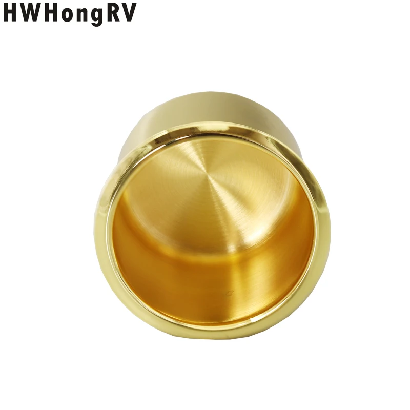 Gold Plated Cup Holder For Bottle On The Table Yacht Cup Holder Camper Office Desk Wagon And Caravan Drink