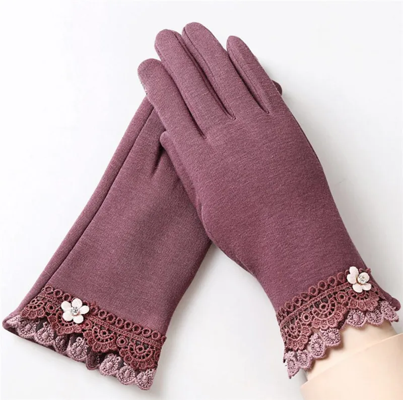 G145 016B Bean paste VIIANLES Guantes зимние варежки перчатки для женщин длина запястья модные высококачественные перчатки женские для активного отдыха, спортивная теплая лыжные перчатки - Цвет: G145 016B Bean paste