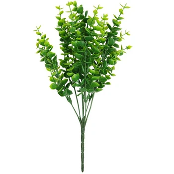 

Artificial Boxwood (Pack Of 7),Artificial Farmhouse Greenery Boxwood Stems Fake Plants And Greenery Springs For Farmhouse,Home,G
