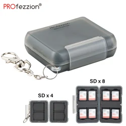 Porte cartes SD 12 SD SDHC SDXC, lot de 2, porte cartes étanche, translucide, coque en PP, haute résistance, antichoc, portefeuille 