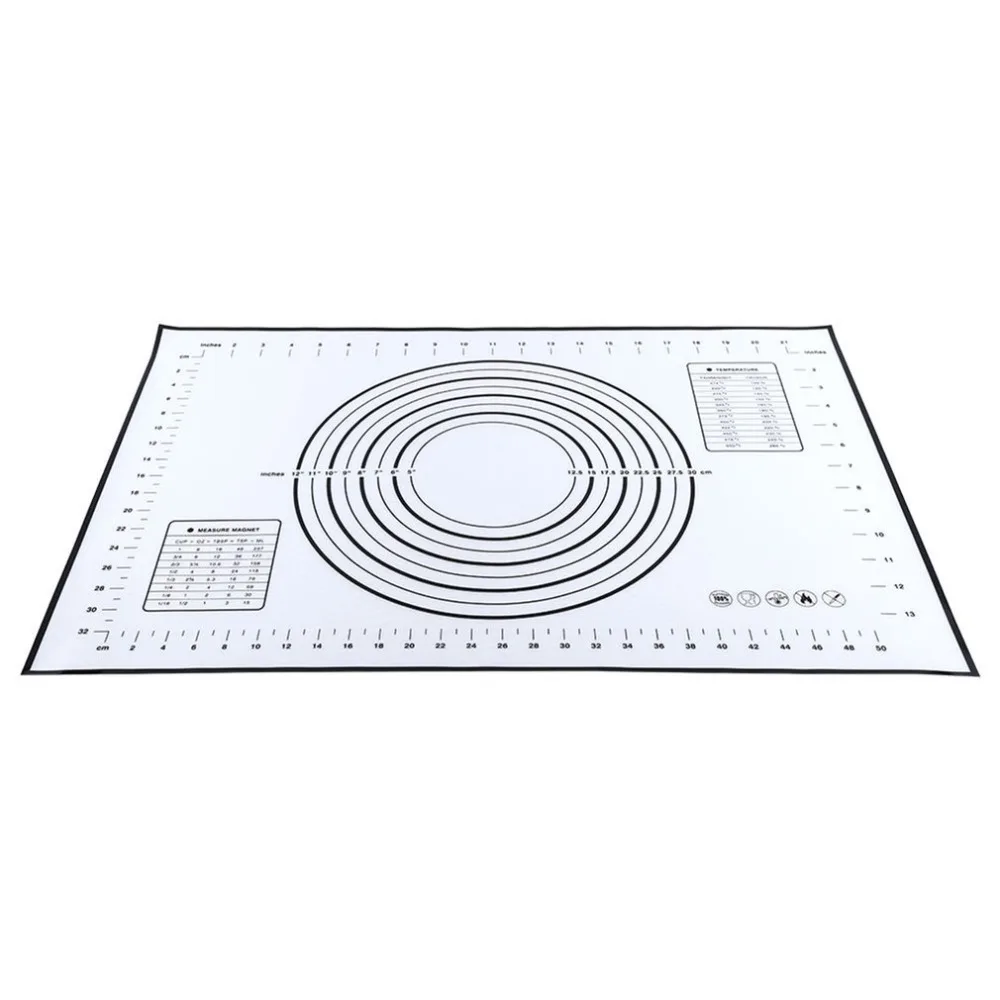 Non-Stick Silicone Baking Mat Pad Sheet Super Thick Baking Rolling Dough Pastry Cakes Bakeware Pad Mat Tools Environmental
