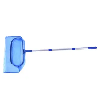 

Pool Leaf Cleaning Net Skimmer+Telescopic Pole Detachable for Spa Fish Pond #CW
