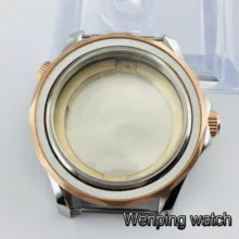 Parnis 41 мм розовое золото нержавеющая сталь чехол для часов сапфировое стекло подходит ETA 2836 Miyota 8215 821A автоматический механизм