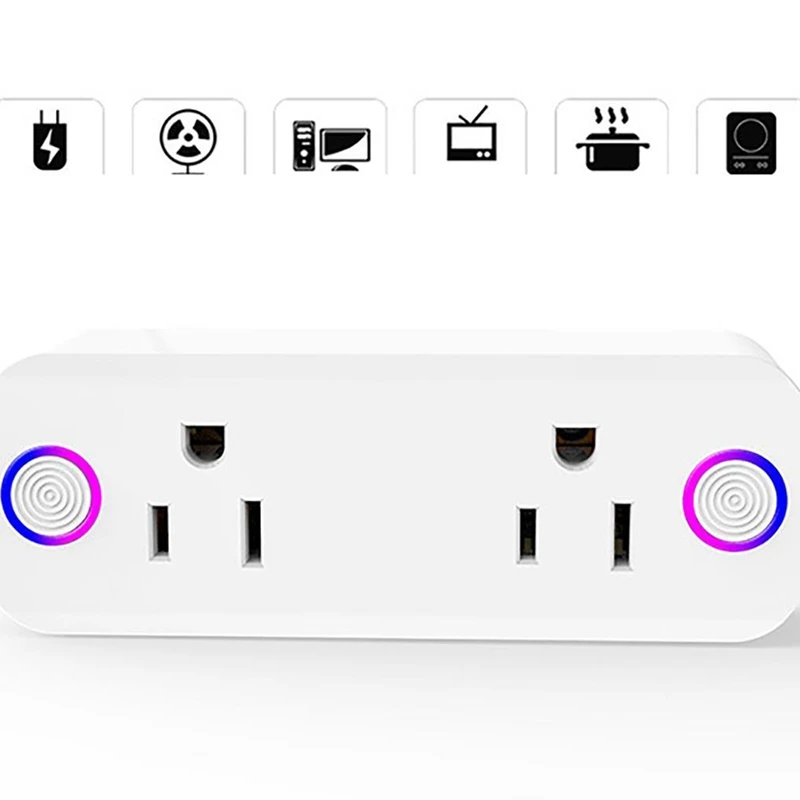 Умное приложение синхронизации дистанционного управления Wi-Fi Ac100~ 240 В 15A розетка Usplug 1650 Вт(штепсельная вилка США
