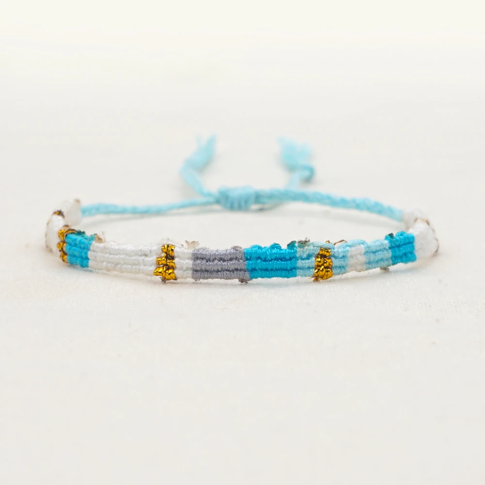 Go2Boho Friendship Braided Bracelet Boho Ethnic Thread Macrame Bracelets For Women Handmade Jewelry Tassel Adjustable Bangle