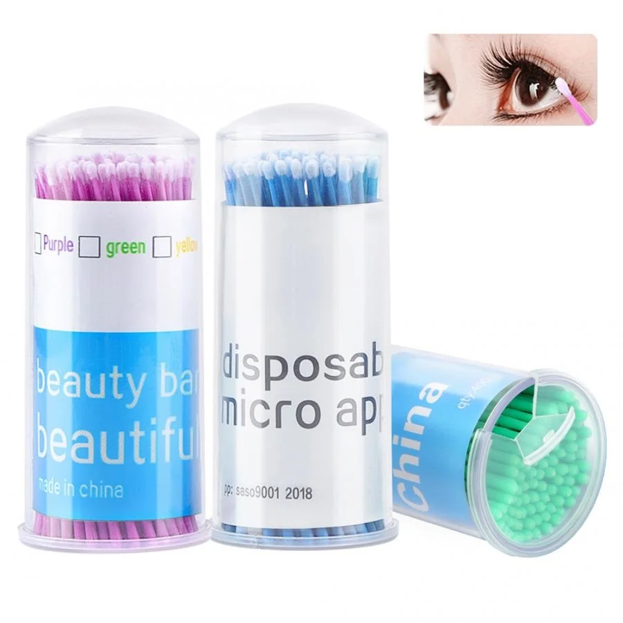 

100pcs Disposable Eyelash Brush Applicators Mascara Eyelashes Eye Makeup Brushes Tools