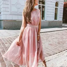 Женское платье для выпускного вечера, шифоновое, розовое, длинное, без рукавов, длина до пола,, халат, длинное платье, длинное, на заказ, черное, для девушек, с поясом, элегантное