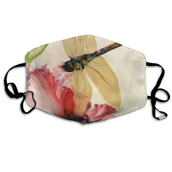 

Watercolor Peacock Washable Reusable Mask, Cotton Anti Dust Half Face Mouth Mask For Kids Teens Men Women With Adjustable Ear