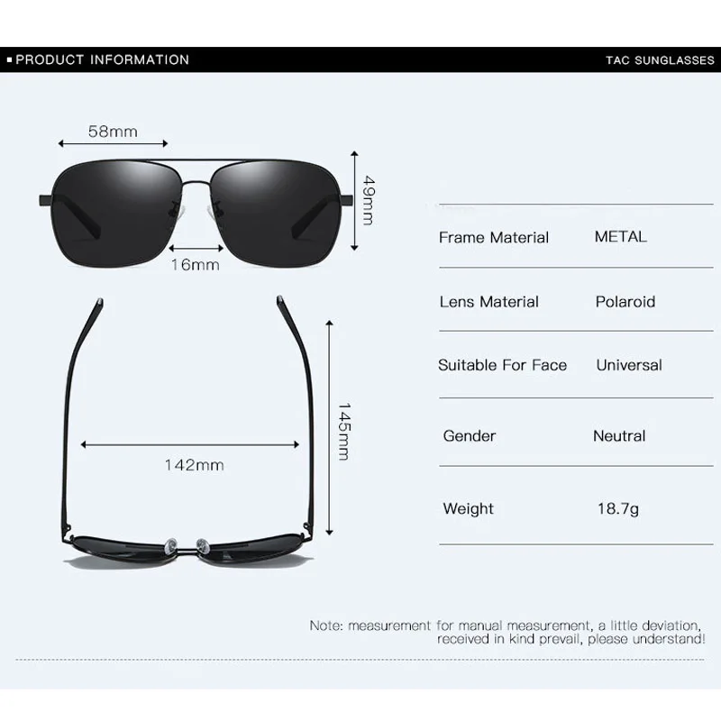 Classic Anti-Glare Sunglasses Men Polarized Pilot Sun Glasses For Male Fishing Accessories Driving Goggles Gafas De Sol Hombres