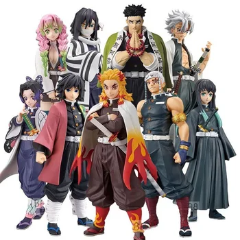 Anime Demon Slayer Figure Kamado Tanjirou Nezuko Action Figures PVC Model Toys Zenitsu Figurine Inosuke Kimetsu No Yaiba Figura 1