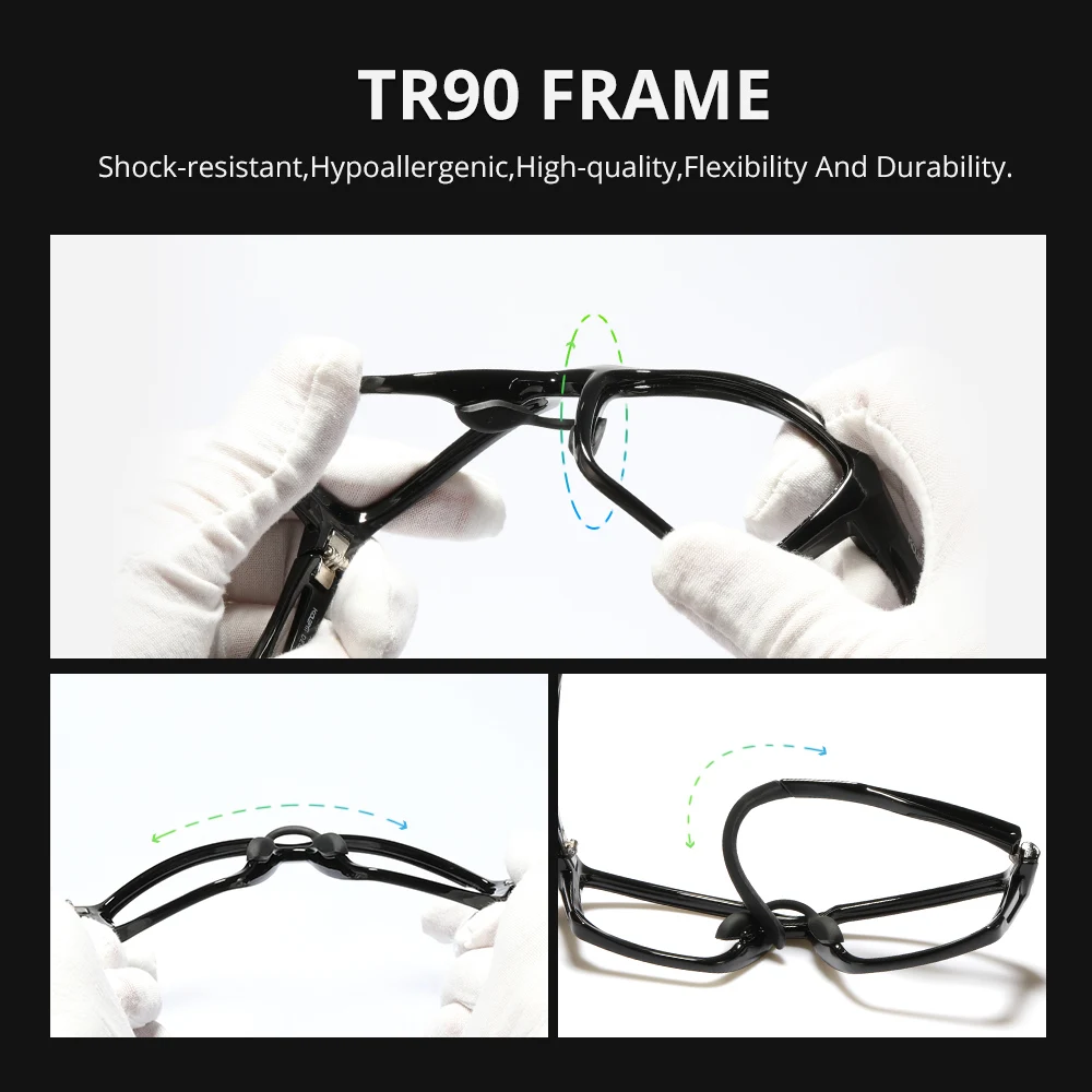 New Square Sunglasses Men Sport Eyewear TR90 Frame UV400 Protection Mirrored Red lens With Case KD626-C2 KDEAM LUXURY