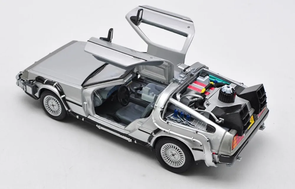 Máquina do Tempo Brinquedo para Crianças 1:24 de Volta ao Futuro Welly Iii Dmc 12 Delorean Carro Diecast Exibir Modelo Meninos Meninas 1 - 24 3 12 High Quality Brinquedos e hobbies