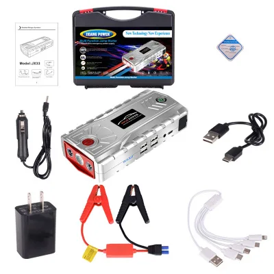 Carrying Box US Plug Мощный пусковой усилитель устройства 600A 12V портативный автомобильный пусковой стартер power Bank автомобильный стартер для автомобильного зарядного устройства - Цвет: Carrying Box US Plug
